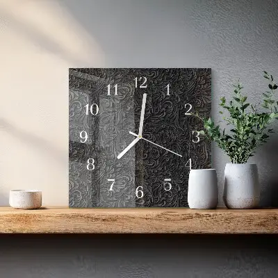 Moderne wanduhr quadratisch Muster