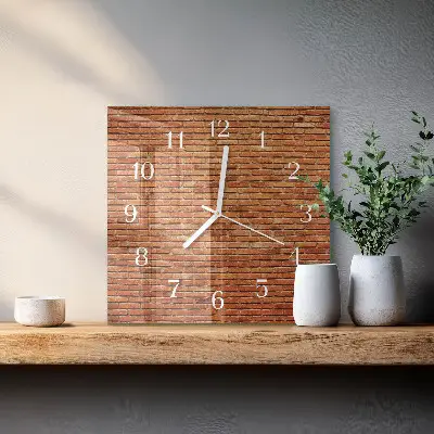 Moderne wanduhr quadratisch Ziegelsteine