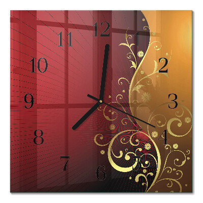 Wanduhr mit motiv quadratisch Abstraktion