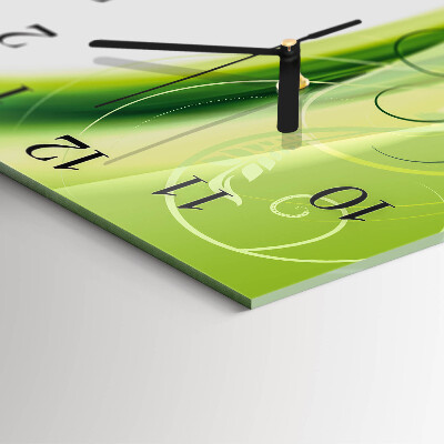 Quadratische wanduhr modern Blumenmuster