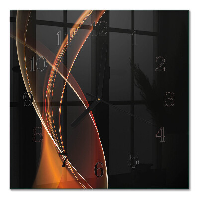 Moderne wanduhr quadratisch Abstrakte Linien
