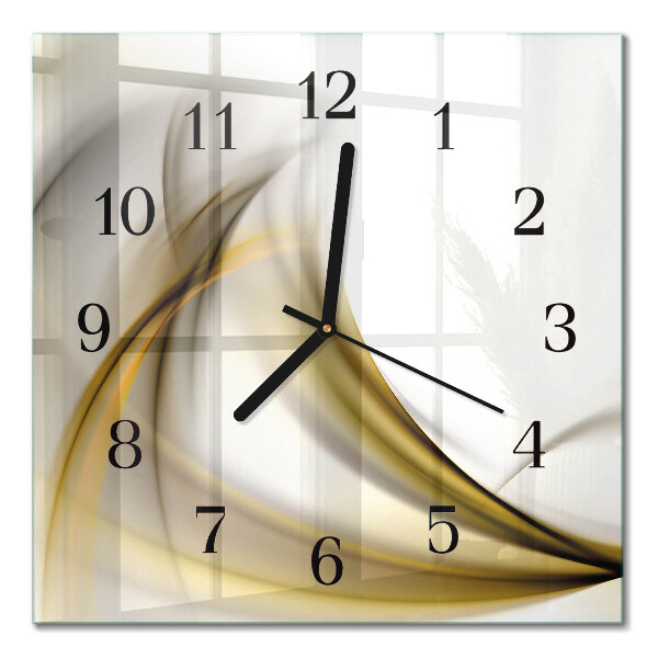 Quadratische wanduhr modern Abstrakte Linien