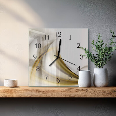 Quadratische wanduhr modern Abstrakte Linien