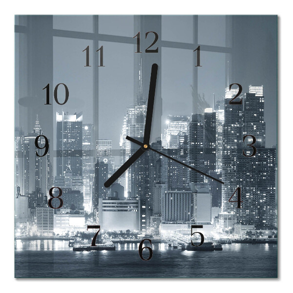 Moderne wanduhr quadratisch Horizont