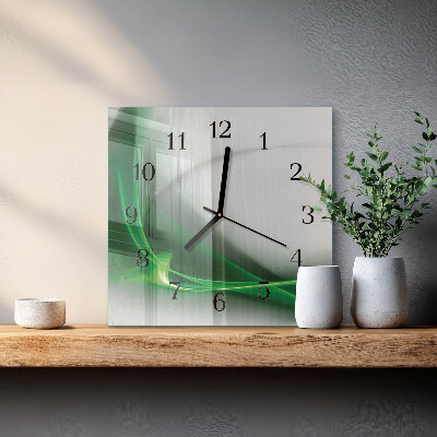 Quadratische wanduhr Abstrakte Linien