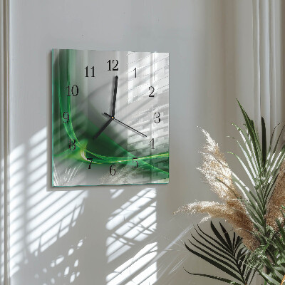 Quadratische wanduhr Abstrakte Linien