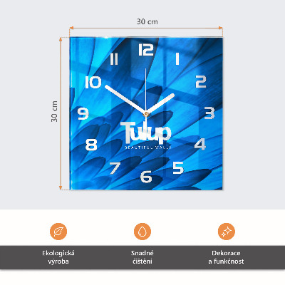 Wanduhr mit motiv quadratisch Wein