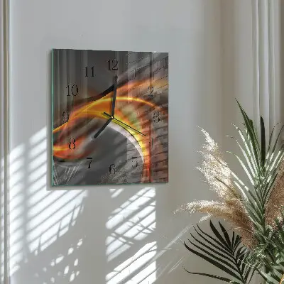 Quadratische wanduhr Abstraktion