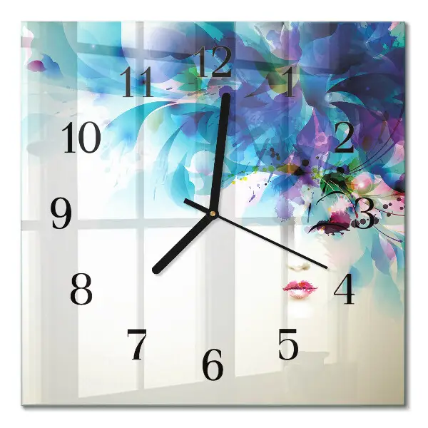 Quadratische wanduhr Abstraktion