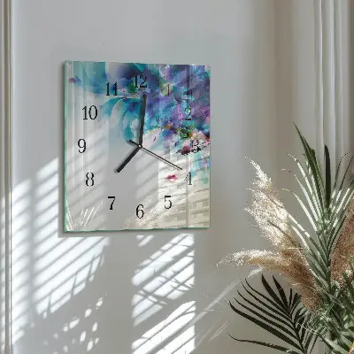Quadratische wanduhr Abstraktion