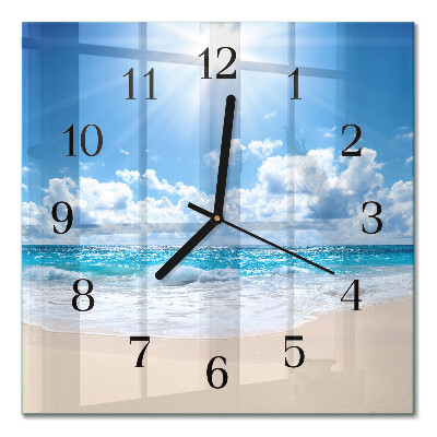 Wanduhr mit motiv quadratisch Meer