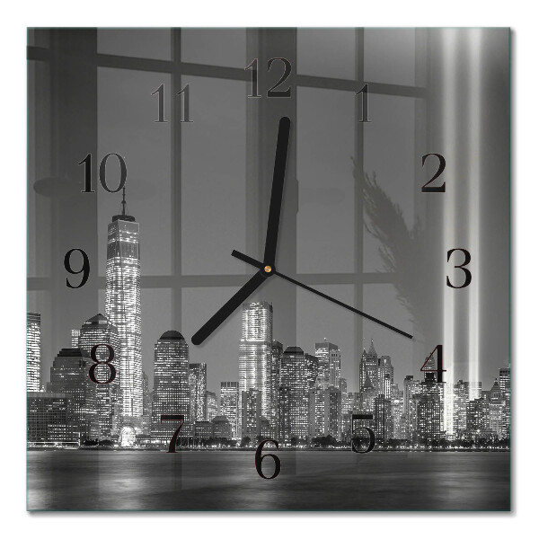 Quadratische wanduhr Horizont