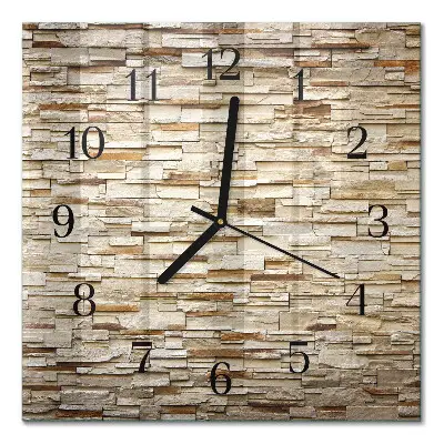 Quadratische wanduhr Klinker