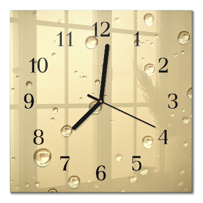 Moderne wanduhr quadratisch Tropfen