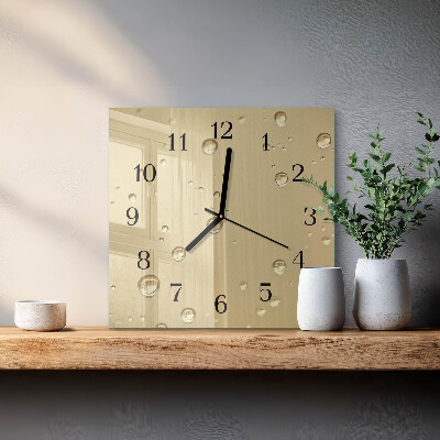 Moderne wanduhr quadratisch Tropfen