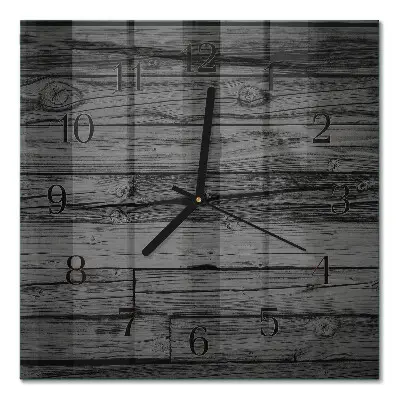 Quadratische wanduhr modern Holz