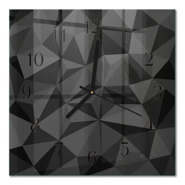 Quadratische wanduhr modern 3D-Muster