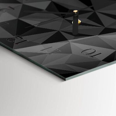 Quadratische wanduhr modern 3D-Muster