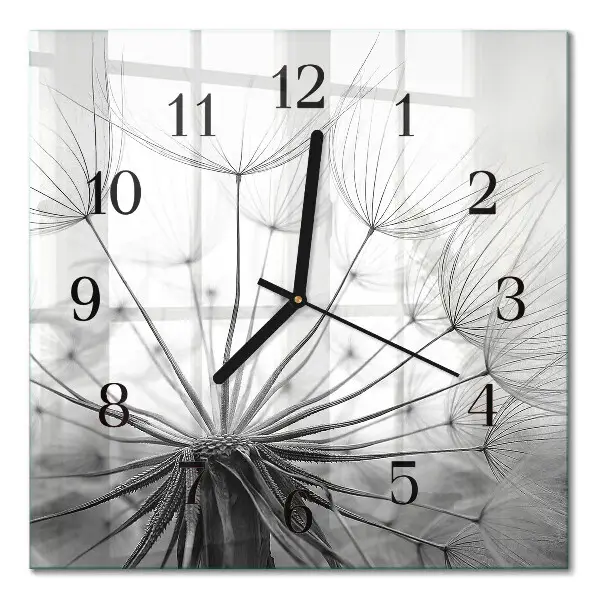 Wanduhr mit motiv quadratisch Löwenzahn