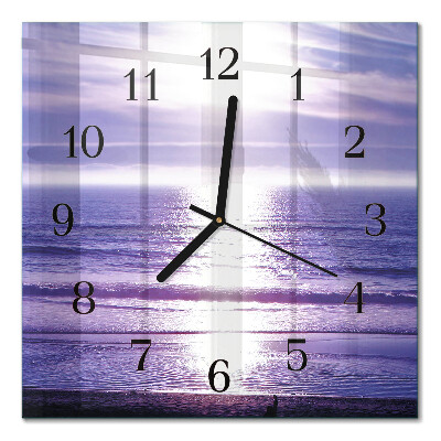 Wanduhr mit motiv quadratisch Meer