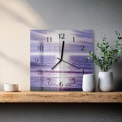 Wanduhr mit motiv quadratisch Meer