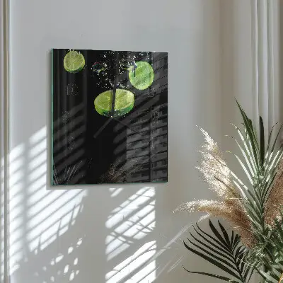 Quadratische wanduhr modern Limes