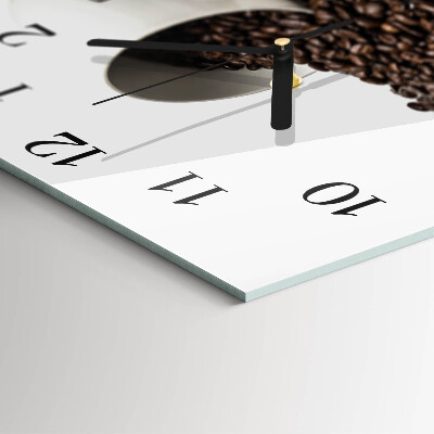 Moderne wanduhr quadratisch Eine Tasse Kaffee