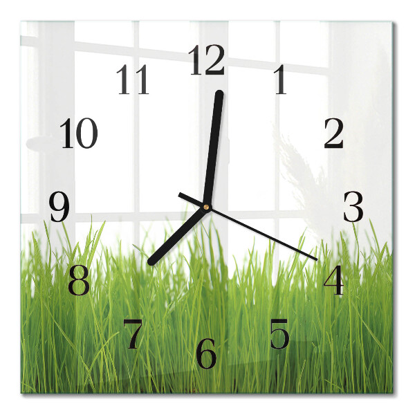 Moderne wanduhr quadratisch Floristische Kunst
