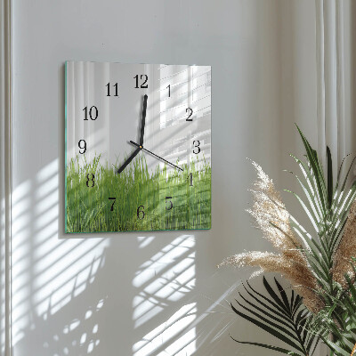 Moderne wanduhr quadratisch Floristische Kunst