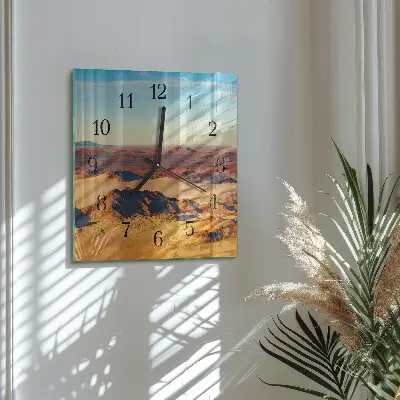 Wanduhr mit motiv quadratisch Wüste