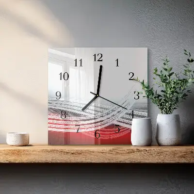 Wanduhr mit motiv quadratisch Abstraktion