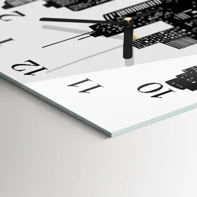 Quadratische wanduhr modern Gebäude