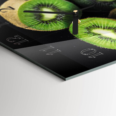 Glasuhr quadratisch Kiwi