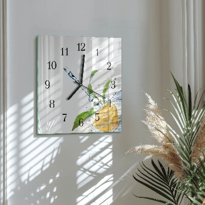 Moderne wanduhr quadratisch Zitrusfrüchte