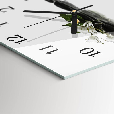 Wanduhr mit motiv quadratisch Zen-Steine