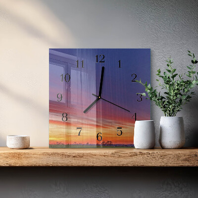 Quadratische wanduhr Feld
