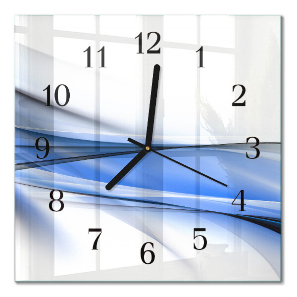 Moderne wanduhr quadratisch Abstrakte Linien
