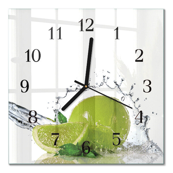 Wanduhr mit motiv quadratisch Wasser mit Kalk
