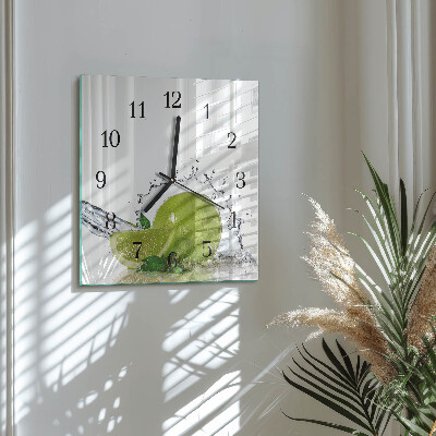 Wanduhr mit motiv quadratisch Wasser mit Kalk