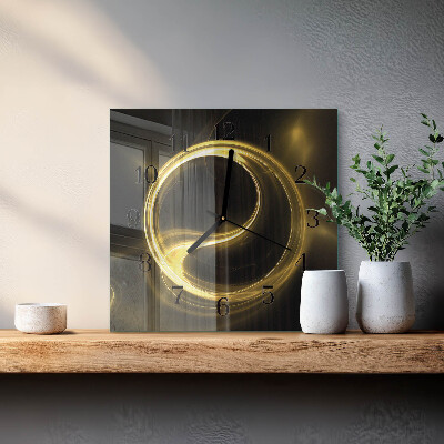 Wanduhr mit motiv quadratisch Abstrakter Kreis
