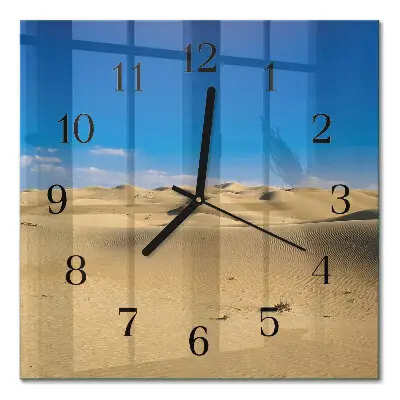 Quadratische wanduhr modern Wüste