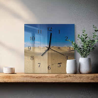 Quadratische wanduhr modern Wüste