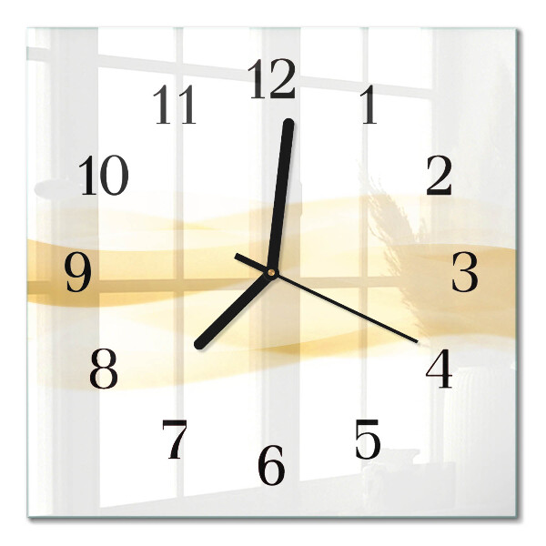 Quadratische wanduhr Abstrakte Welle