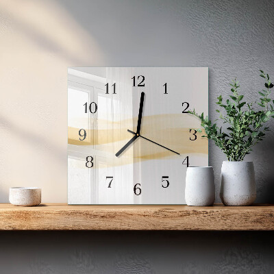 Quadratische wanduhr Abstrakte Welle