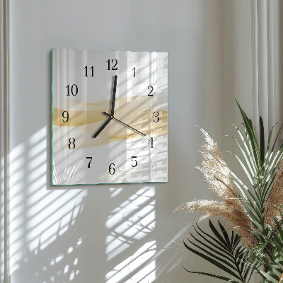 Quadratische wanduhr Abstrakte Welle