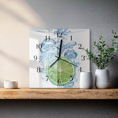 Moderne wanduhr quadratisch Kalziumkarbonat