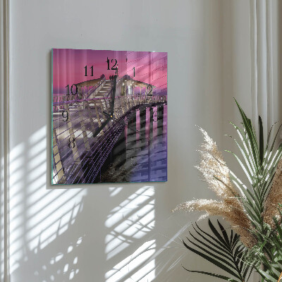 Quadratische wanduhr modern Pier