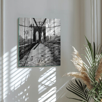 Glasuhr quadratisch Brücke