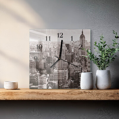 Wanduhr mit motiv quadratisch Horizont