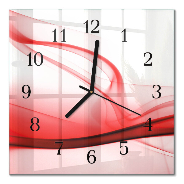 Quadratische wanduhr modern Abstrakte Linien
